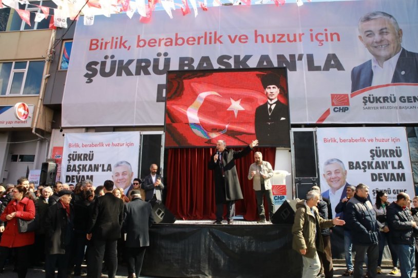 CHP Sarıyer Seçim Ofisi çoşkulu törenle açıldı Gerçek Gündem