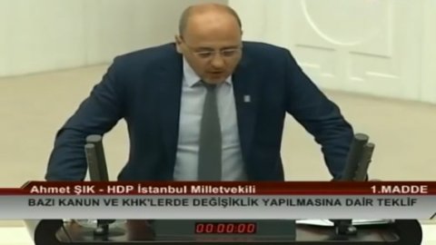 Meclis'te gerginlik! Ahmet Şık'ın konuşması engellendi