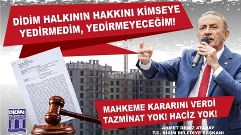 CHP'li Didim Belediyesi'nden 'haciz' açıklaması