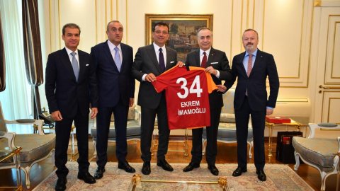 Galatasaray yönetiminden İmamoğlu'na tebrik ziyareti 