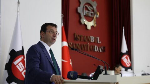Ekrem İmamoğlu, İstanbul Sanayi Odası toplantısına katıldı