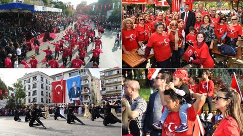 Kadıköy'de 29 Ekim Cumhuriyet Bayramı törenlerinden kareler