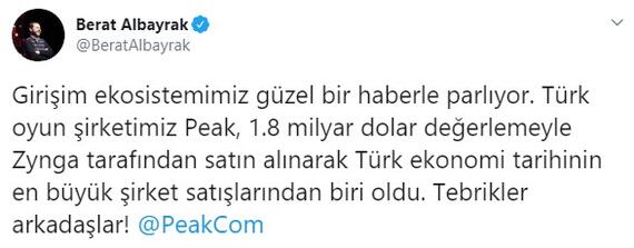 Berat Albayrak: En b&uuml;y&uuml;k satışlardan biri oldu - Resim : 1