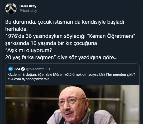 Barış Atay Özdemir Erdoğan'ı Fena Yakaladı: 16 Yaşında Kıza Aşık Olup.. - Resim: 1