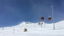 Erciyes'te kar kalınlığı 1 metreye yükseldi 