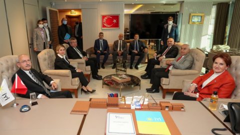 Kılıçdaroğlu'nun İYİ Parti ziyaretinde Akşener'in masasında dikkat çeken ayrıntı