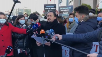 Gezi Davası'nın 3. duruşması öncesi adliye önünde basın açıklaması