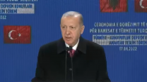 Erdoğan Arnavutluk'ta: Bütün imkanlarımızı seferber ederek sizlerin yardımlarına koştuk