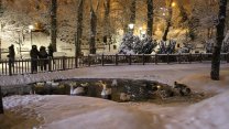 Ankara'da etkili olan kar kartpostallık görüntüler oluşturdu