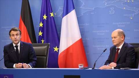 Scholz ve Macron'dan Rusya'ya uyarı: Saldırganlığın bedeli yüksek olur