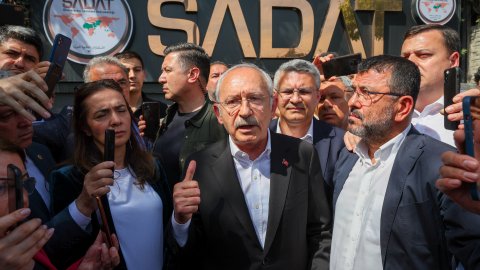 Kılıçdaroğlu SADAT'a gitti: "Seçimin güvenliğini gölgeleyecek bir şey olursa bunun sorumlusu SADAT'tır"