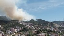 Hatay'da Amanos Dağları eteklerinde orman yangını