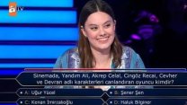 Kim Milyoner Olmak İster yarışmasında 'Kenan İmirzalıoğlu' sorusu izleyenleri gülümsetti