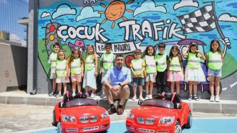Miniklerden Kartal Belediyesi Trafik Eğitim Parkı'na yoğun ilgi