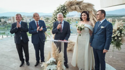 Kıbrıs devlet erkanını bir araya getiren nikah