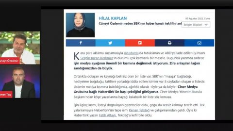 Cüneyt Özdemir'den Hilal Kaplan'a SBK yanıtı: Madem beni b.k çukuruna çekmek istiyorsun o zaman kaçmak yok